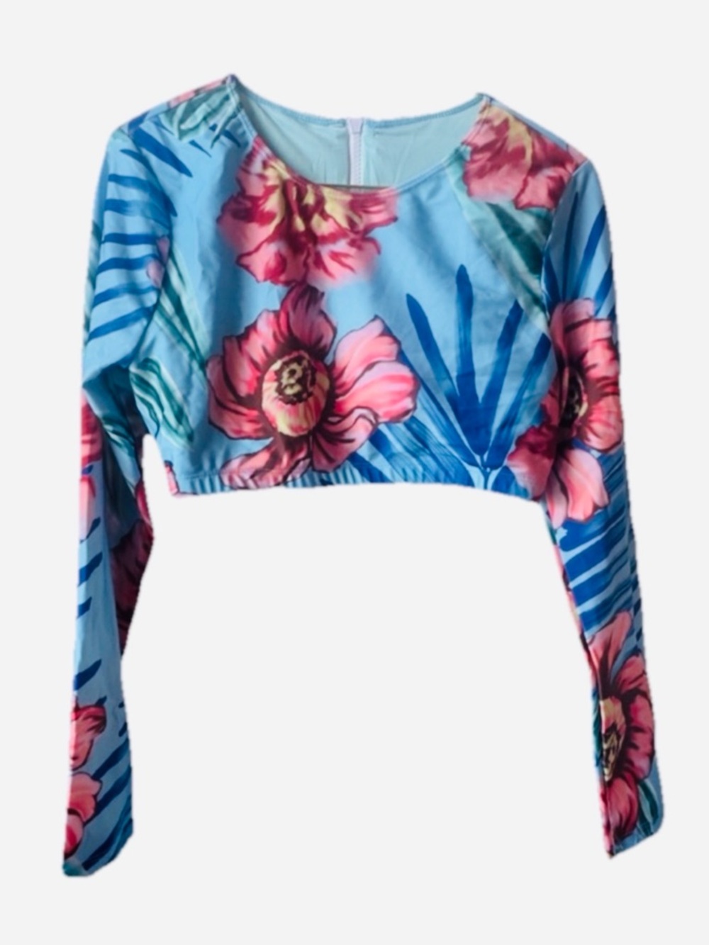 IconSwim Long Sleeve Floral Print Beach Boho Size M